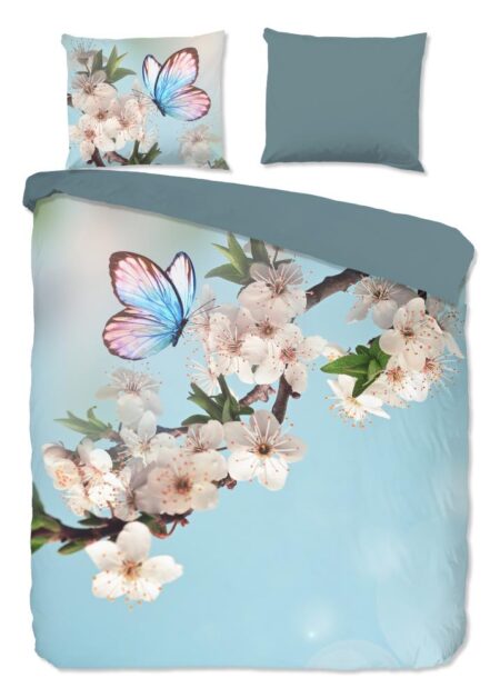 Good Morning Dekbedovertrek "Mayla" - Blauw - (240x220 cm) - 100% Katoen