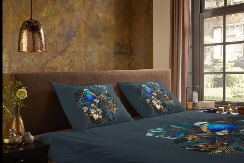 Pure Dekbedovertrek "Larry" - Blauw - (135x200 cm) - 100% Polyester - Afbeelding 4