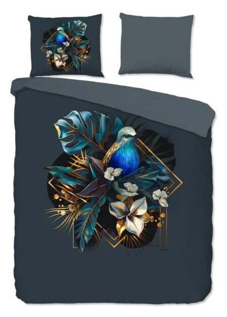 Pure Dekbedovertrek "Larry" - Blauw - (240x220 cm) - 100% Polyester