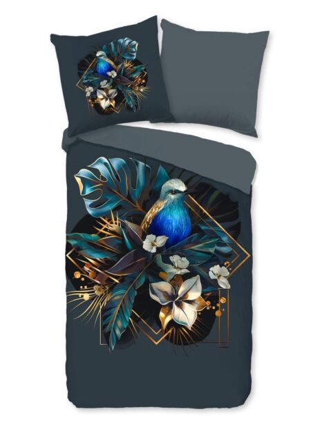 Pure Dekbedovertrek "Larry" - Blauw - (155x220 cm) - 100% Polyester