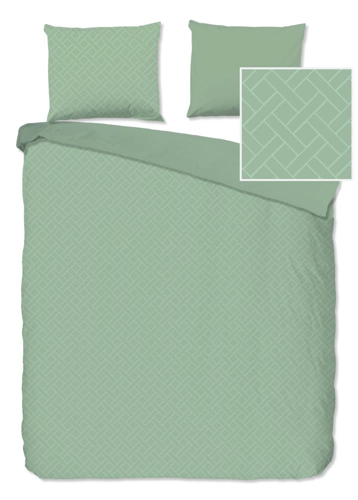 Pure Dekbedovertrek "Rotterdam" - Groen - (200x220 cm) - 100% Polyester
