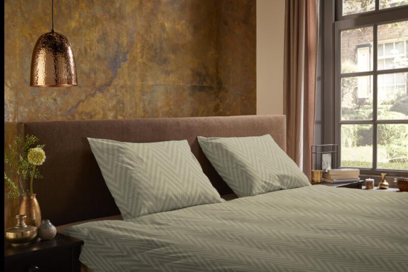 Pure Dekbedovertrek "Haarlem" - Bruin - (140x220 cm) - 100% Polyester - Afbeelding 3