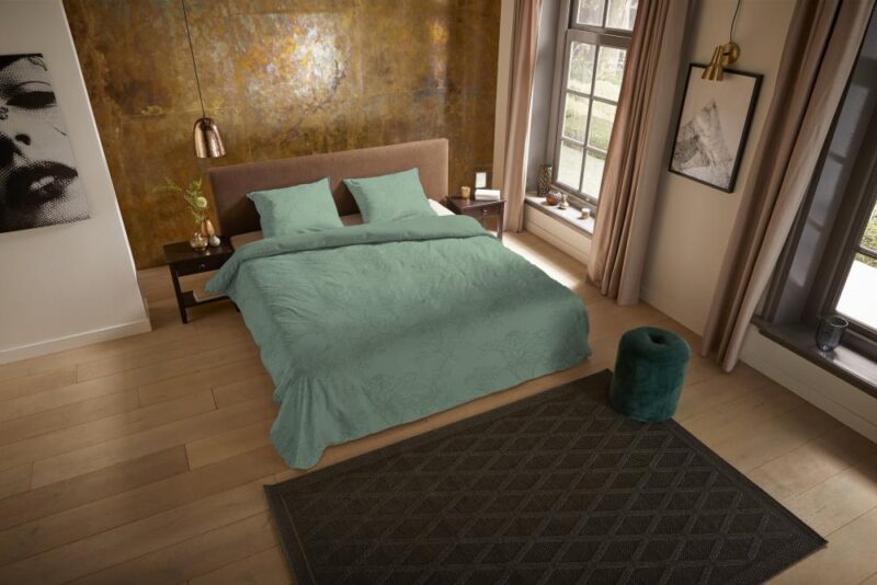 Pure Dekbedovertrek "Den Haag" - Groen - (240x220 cm) - 100% Polyester - Afbeelding 3