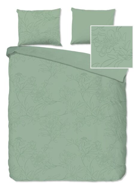 Pure Dekbedovertrek "Den Haag" - Groen - (240x220 cm) - 100% Polyester