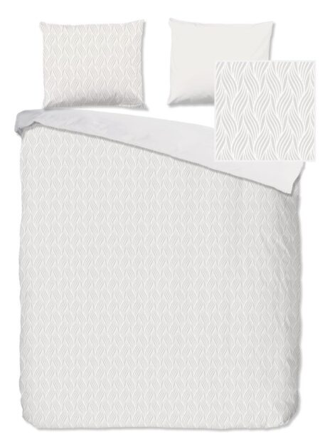 Pure Dekbedovertrek "Noordwijk" - Off-Wit - (200x220 cm) - 100% Polyester
