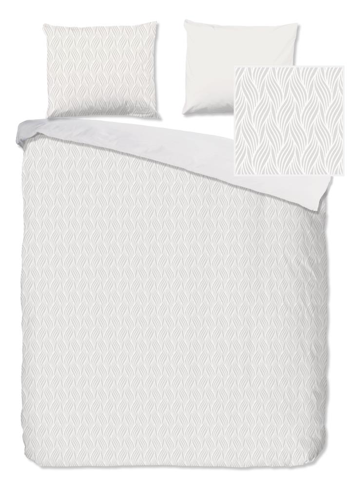 Pure Dekbedovertrek "Noordwijk" - Off-Wit - (200x220 cm) - 100% Polyester