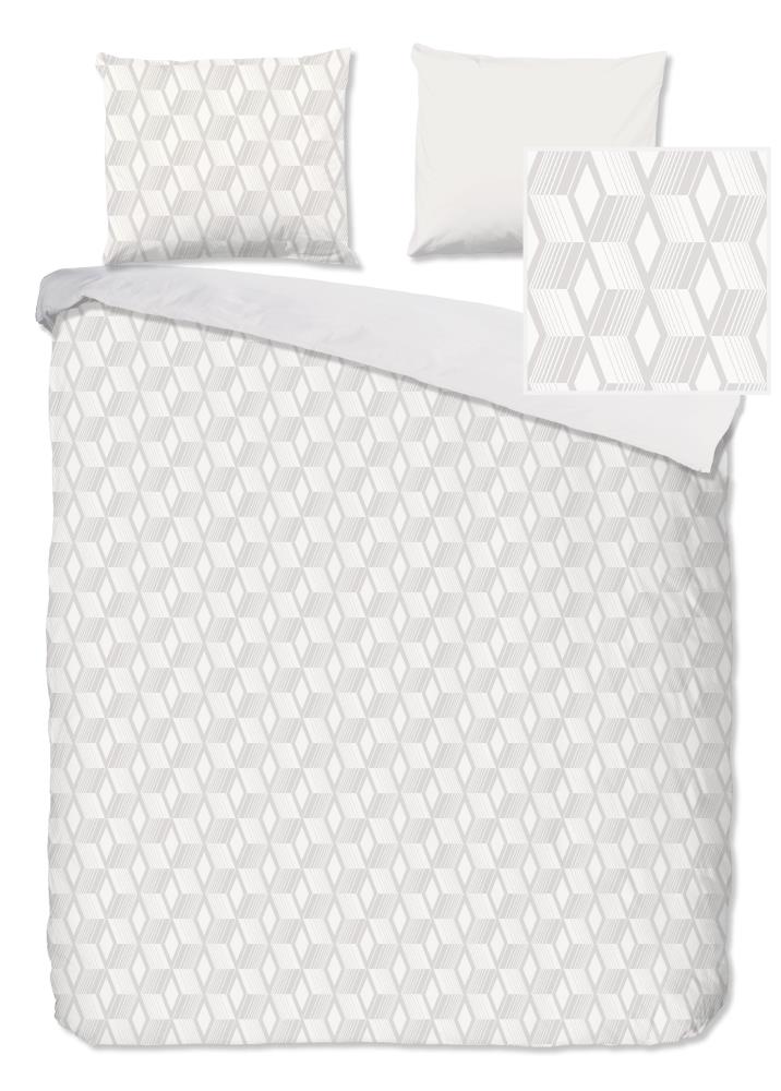 Pure Dekbedovertrek "Gouda" - Off-Wit - (200x220 cm) - 100% Polyester