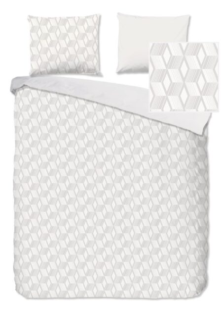 Pure Dekbedovertrek "Gouda" - Off-Wit - (240x220 cm) - 100% Polyester
