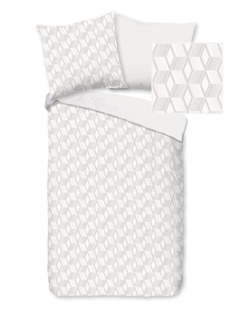 Pure Dekbedovertrek "Gouda" - Off-Wit - (200x200 cm) - 100% Polyester