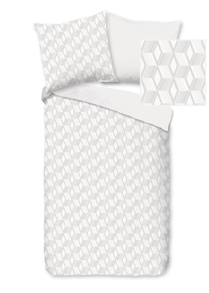 Pure Dekbedovertrek "Gouda" - Off-Wit - (200x200 cm) - 100% Polyester
