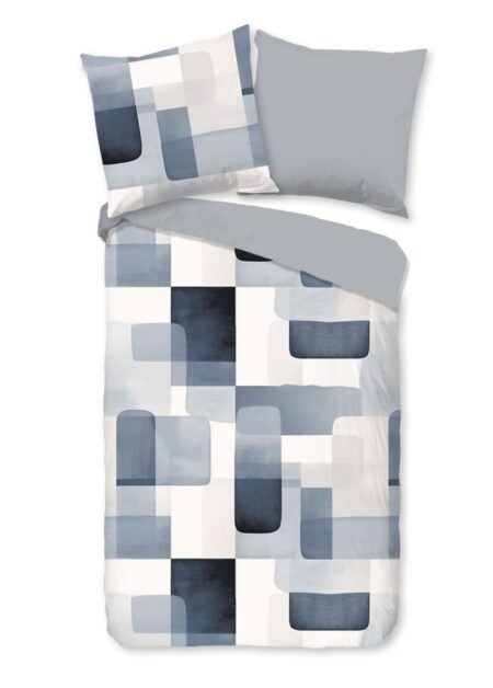 Good Morning Dekbedovertrek "Aiden" - Blauw - (135x200 cm) - 100% Katoen