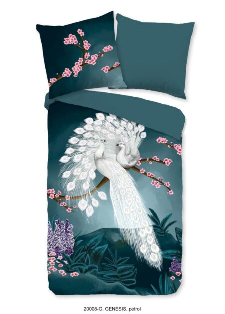 Good Morning Dekbedovertrek "Genesis" - Blauw - (155x220 cm) - 100% Katoen