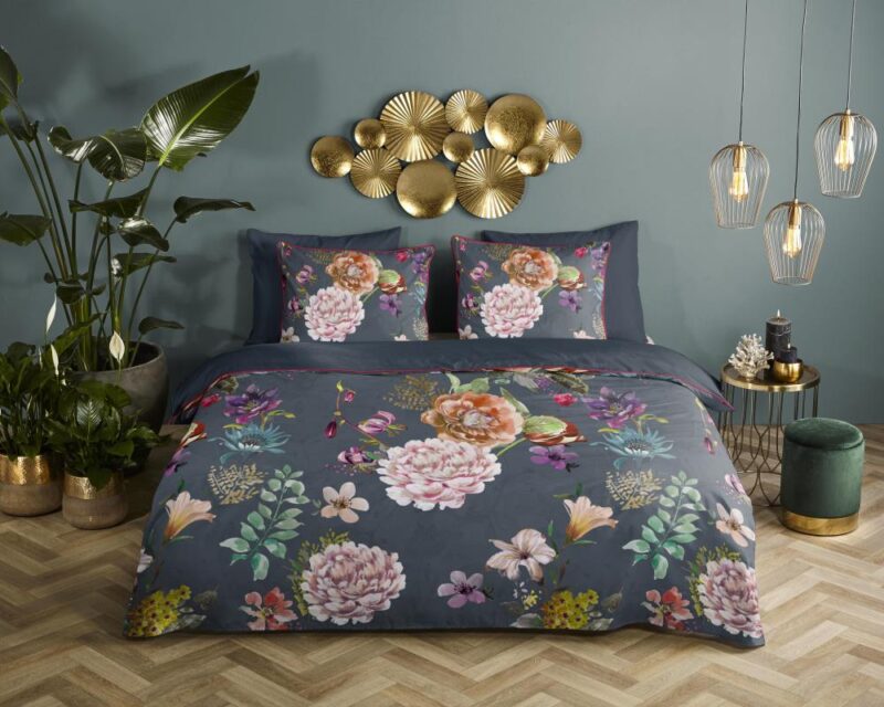 Descanso Dekbedovertrek "Parma" - Grijs - (140x220 cm) - 100% organisch katoen - Afbeelding 3