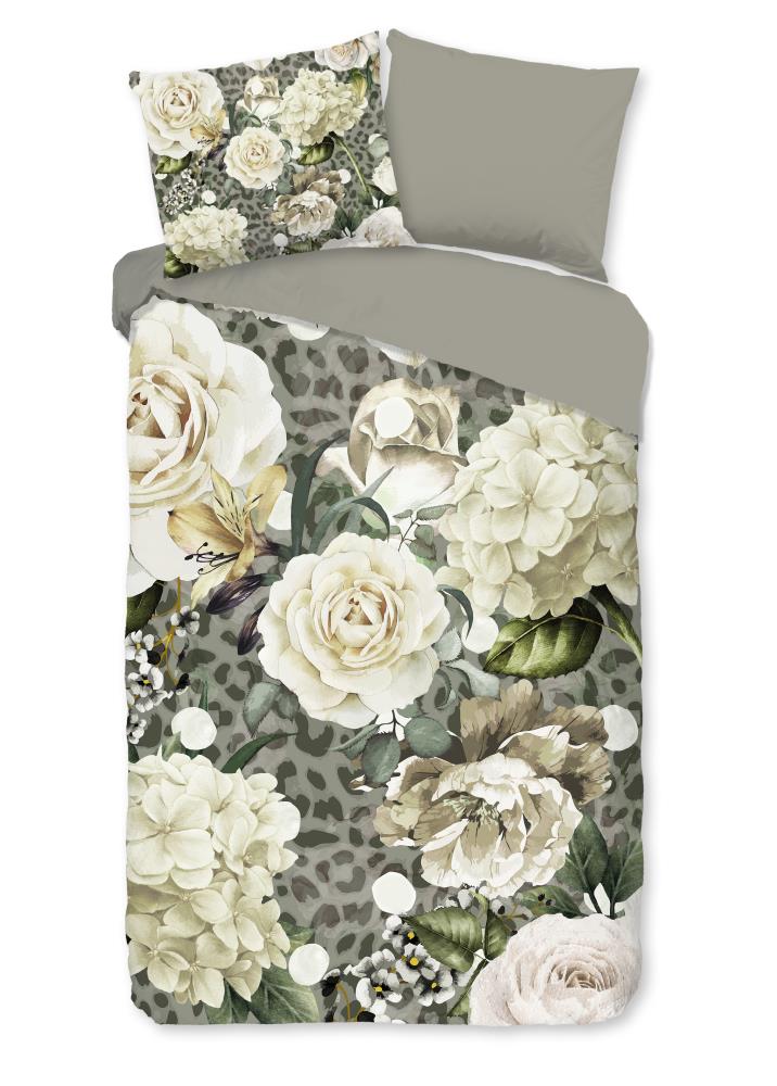 Pure Dekbedovertrek "Joy" - Groen - (240x220 cm) - 100% Polyester - Afbeelding 2