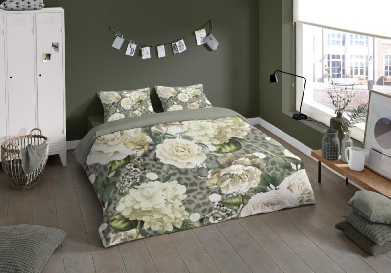 Pure Dekbedovertrek "Joy" - Groen - (240x220 cm) - 100% Polyester - Afbeelding 3