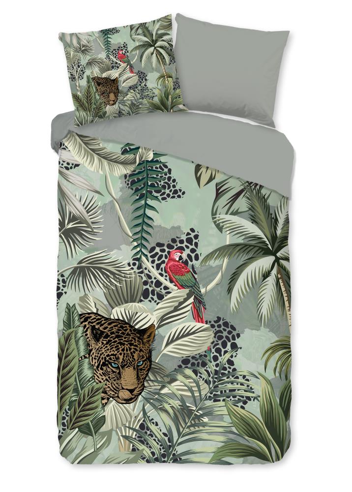 Pure Dekbedovertrek "Isla" - Groen - (240x220 cm) - 100% Polyester - Afbeelding 2