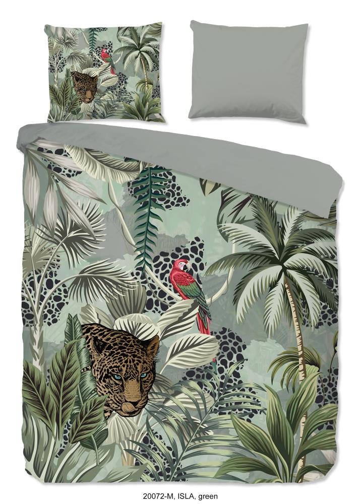 Pure Dekbedovertrek "Isla" - Groen - (240x220 cm) - 100% Polyester