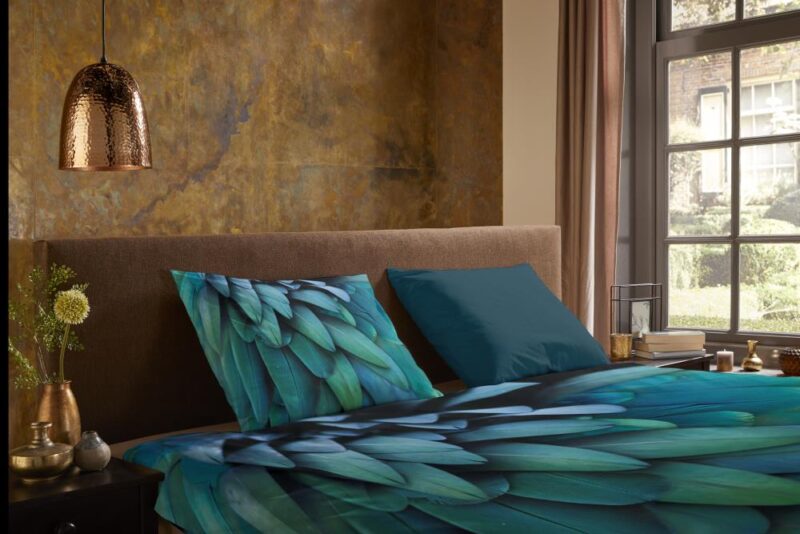 Pure Dekbedovertrek "Heather" - Blauw - (140x220 cm) - 100% Polyester - Afbeelding 4