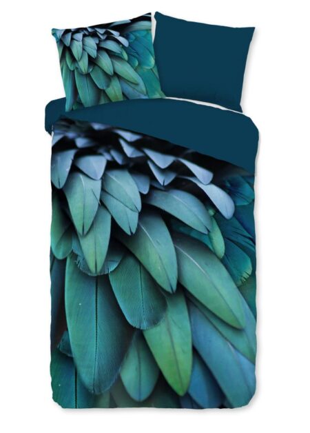 Pure Dekbedovertrek "Heather" - Blauw - (140x220 cm) - 100% Polyester