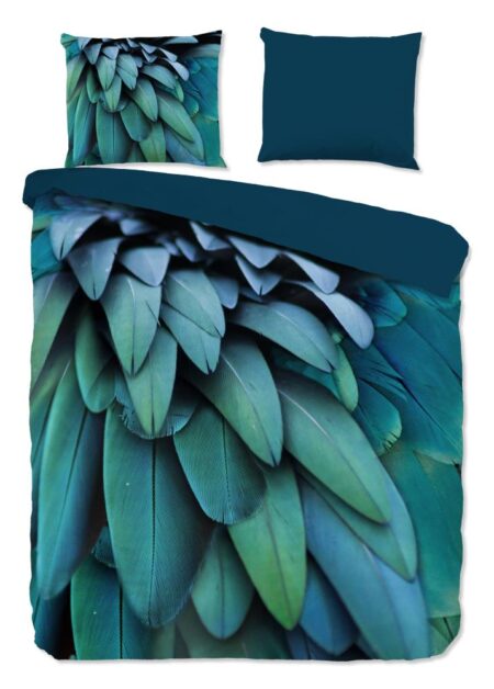 Pure Dekbedovertrek "Heather" - Blauw - (200x220 cm) - 100% Polyester