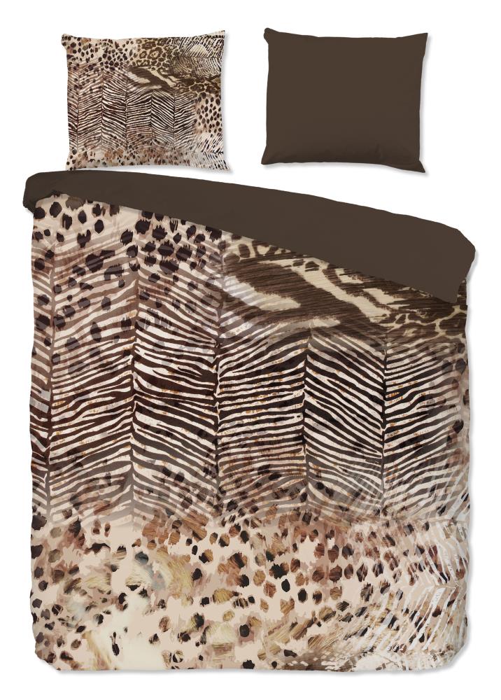 Pure Dekbedovertrek "Skins" - Bruin - (240x220 cm) - 100% Polyester