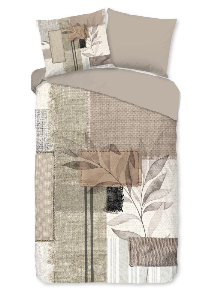 Pure Dekbedovertrek "Claires" - Bruin - (200x220 cm) - 100% Polyester - Afbeelding 2