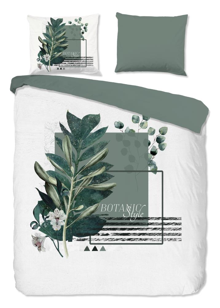 Pure Dekbedovertrek "Green Boho" - Groen - (240x220 cm) - 100% Polyester