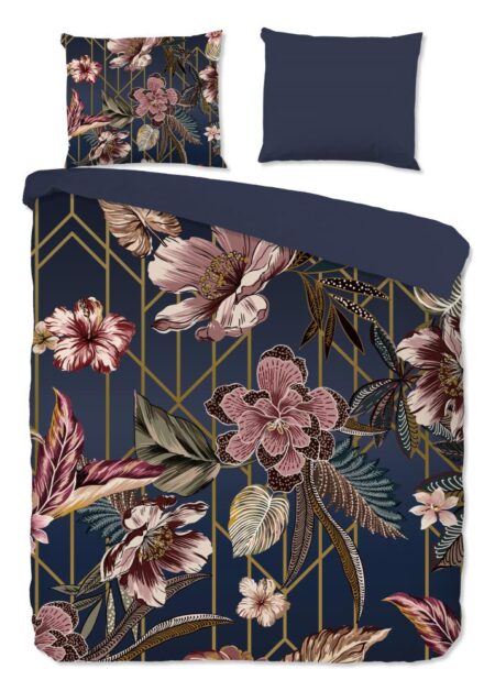 Pure Dekbedovertrek "Jos" - Blauw - (240x220 cm) - 100% Polyester