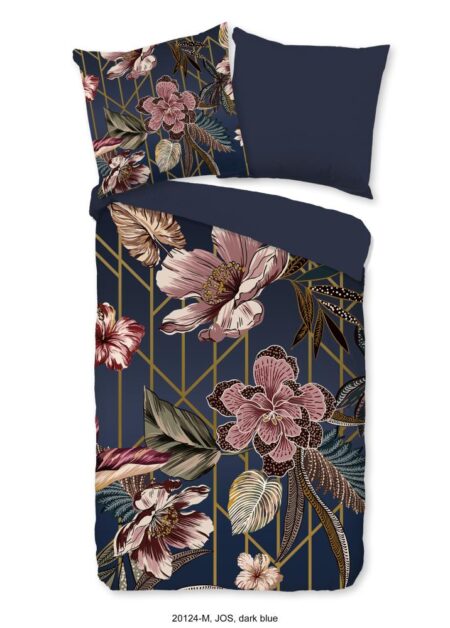 Pure Dekbedovertrek "Jos" - Blauw - (155x220 cm) - 100% Polyester