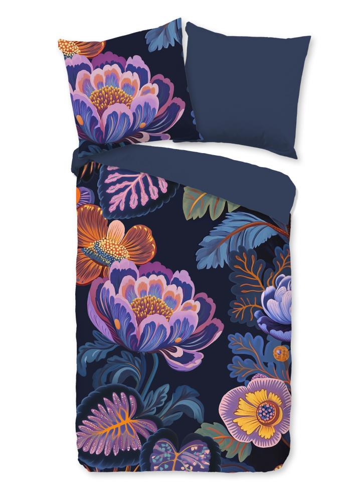 Pure Dekbedovertrek "Sharira" - Blauw - (155x220 cm) - 100% Polyester