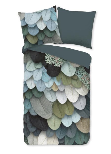 Good Morning Dekbedovertrek "Suprema" - Groen - (155x220 cm) - 100% Katoen