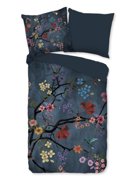 Pure Dekbedovertrek "Arienne" - Blauw - (155x220 cm) - 100% Polyester