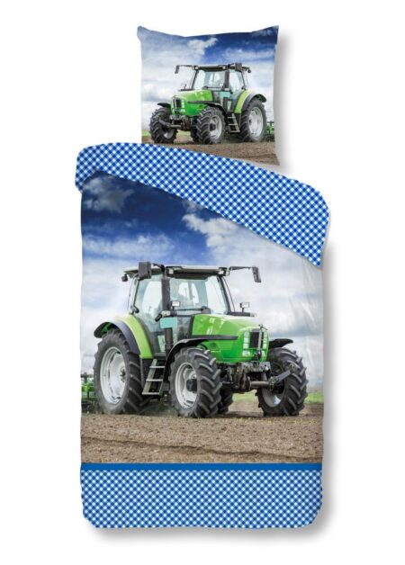 Good Morning Kinderdekbedovertrek "strong" - Groen - (135x200 cm) - 100% Katoen