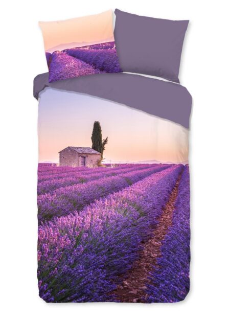 Pure Dekbedovertrek "Lavender" - Paars - (140x220 cm) - 100% Polyester