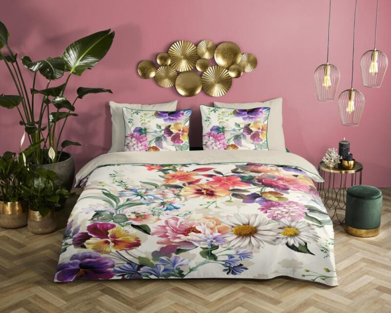 Descanso Dekbedovertrek "Novara" - Off-Wit - (200x220 cm) - 100% organisch katoen - Afbeelding 3