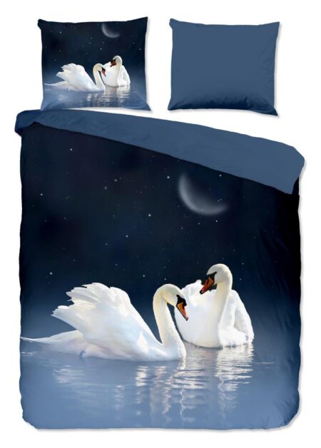 Pure Dekbedovertrek "Share" - Blauw - (200x220 cm) - 100% Polyester