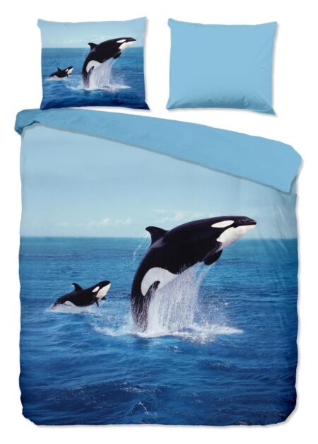 Pure Dekbedovertrek "Orca" - Blauw - (200x220 cm) - 100% Polyester
