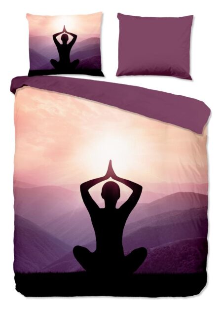 Pure Dekbedovertrek "Yoga" - Paars - (200x220 cm) - 100% Polyester