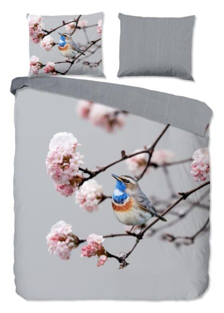 Pure Dekbedovertrek "Yule" - Grijs - (200x220 cm) - 100% Polyester
