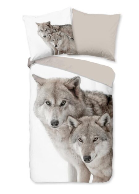 Good Morning Dekbedovertrek "Fera" - Bruin - (155x220 cm) - 100% Katoen