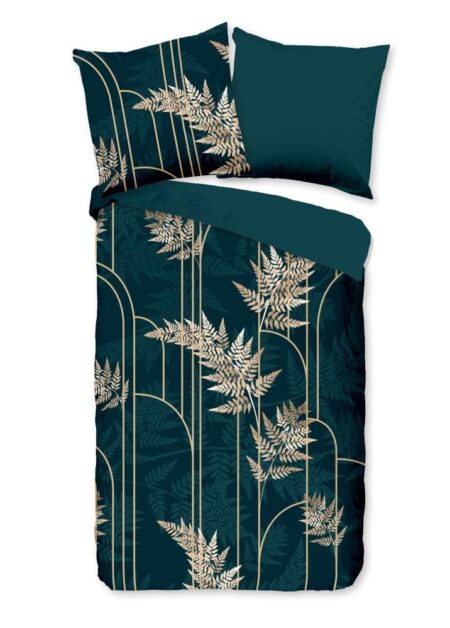 Pure Dekbedovertrek "Malak" - Groen - (200x200 cm) - 100% Polyester