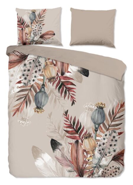 Pure Dekbedovertrek "Famm" - Bruin - (240x220 cm) - 100% Polyester