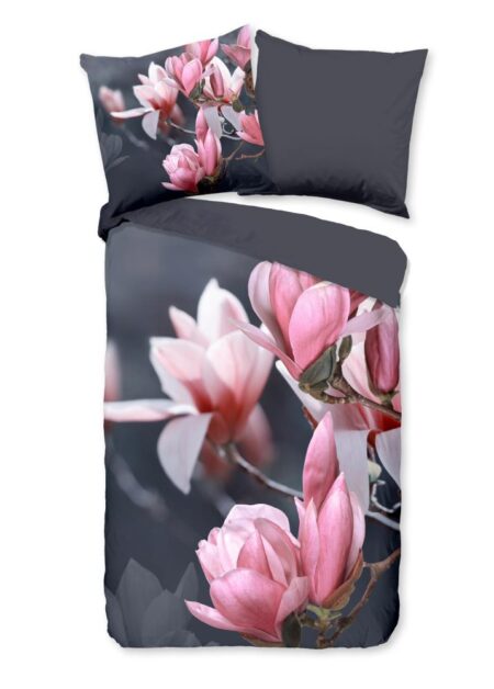 Pure Dekbedovertrek "Macy" - Grijs - (135x200 cm) - 100% Polyester