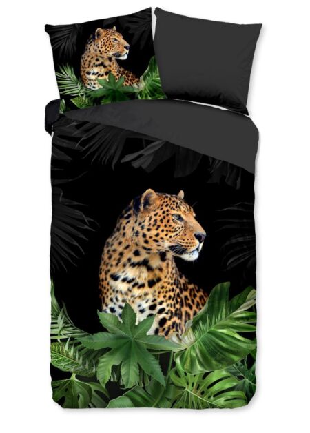 Pure Dekbedovertrek "Mala" - Zwart - (140x220 cm) - 100% Polyester