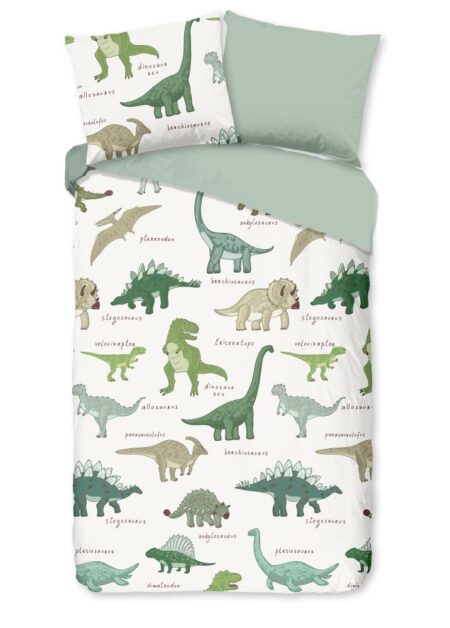 Good Morning Kinderdekbedovertrek "Beata" - Groen - (140x200/220 cm) - 100% Katoen