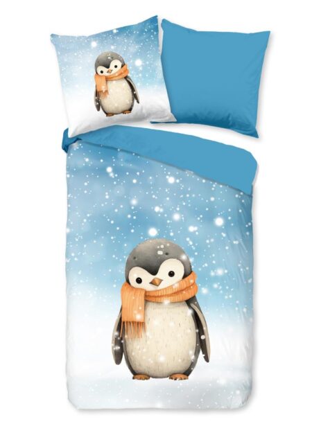 Good Morning Kinderdekbedovertrek "Pingi" - Multi - (135x200 cm) - 100% Katoen
