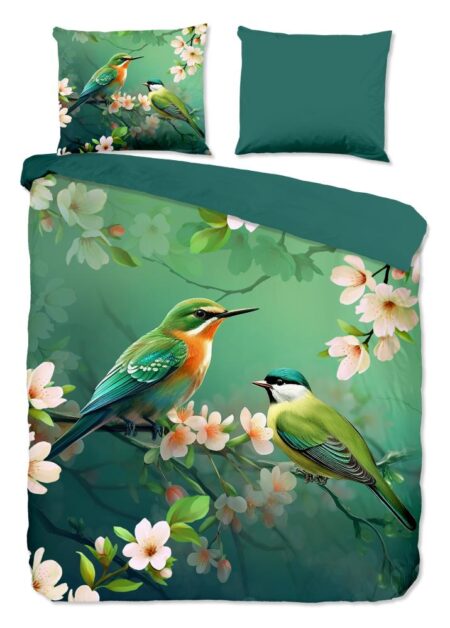 Pure Dekbedovertrek "Signi" - Groen - (240x220 cm) - 100% Polyester