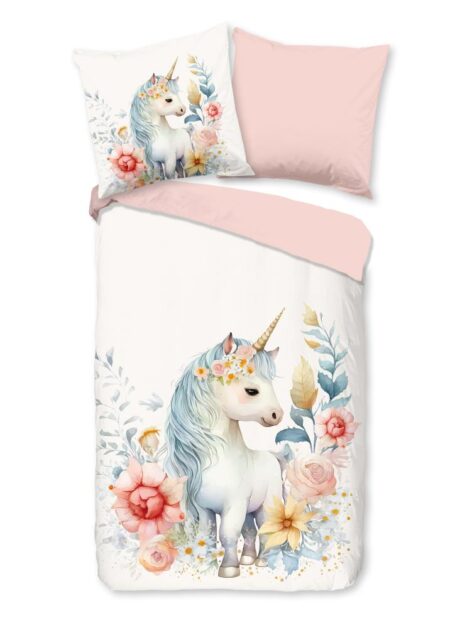 Pure Kinderdekbedovertrek "Unidream" - Off-Wit - (140x220 cm) - 100% Polyester
