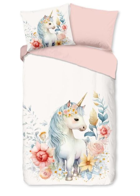 Pure Kinderdekbedovertrek "Unidream" - Off-Wit - (135x200 cm) - 100% Polyester