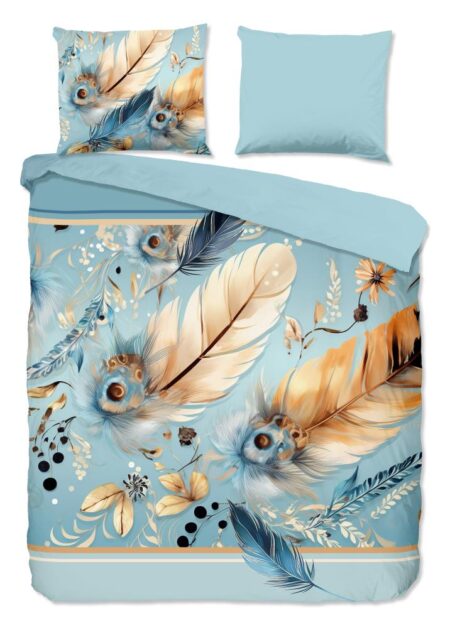 Pure Dekbedovertrek "Wizz" - Blauw - (240x220 cm) - 100% Polyester